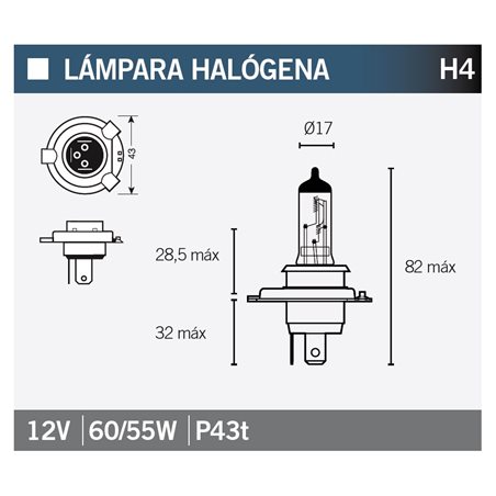 LÁMPARA OSRAM ULT H4 64193-01