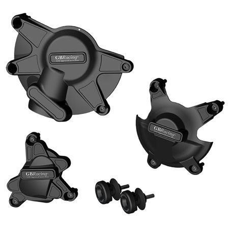 YAMAHA YZF R1 2009 - 2014 PROTECTORES DE ALTERNADOR, EMBRAGUE, PICK-UP Y SOPORTES DE CABALLETE KIT STOCK