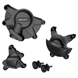 YAMAHA YZF R1 2009 - 2014 PROTECTORES DE ALTERNADOR, EMBRAGUE, PICK-UP Y SOPORTES DE CABALLETE KIT STOCK
