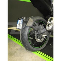 PORTAMATRÍCULAS A LA RUEDA KAWASAKI Z800 NEGRO