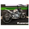 PORTAMATRÍCULAS A LA RUEDA KAWASAKI Z650 NEGRO