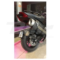 PORTAMATRÍCULAS A LA RUEDA YAMAHA TMAX 530 (12-18) NEGRO