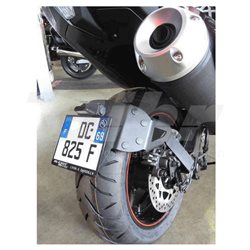 PORTAMATRÍCULAS A LA RUEDA YAMAHA TMAX 530 (12-18) NEGRO