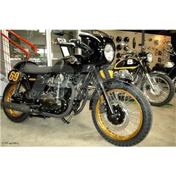 PANELES LATERALES (PAR) KAWASAKI W800 W650, NEGRO