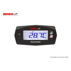 RELOJ DE TEMPERATURA KOSO MINI 4 RACE BLANC/NEGRO(BATERIA INDEPENDIENTE) BA033020