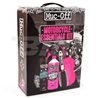 KIT COMPLETO CUIDADO MOTO (PROTECTANT + CLEANER + ESPONJA + CEPILLO) MUC-OFF MOTORCYCLE ESSENTIALS