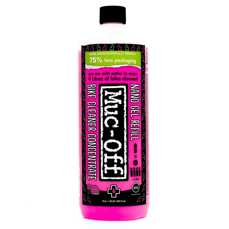 LIMPIADOR MUC-OFF NANO GEL BIKE CLEANER BOTELLA 1L LIMPIADOR MUC-OFF NANO GEL BIKE CLEANER BOTELLA 1L