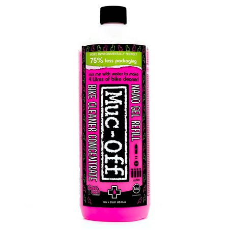 LIMPIADOR MUC-OFF NANO GEL BIKE CLEANER BOTELLA 1L