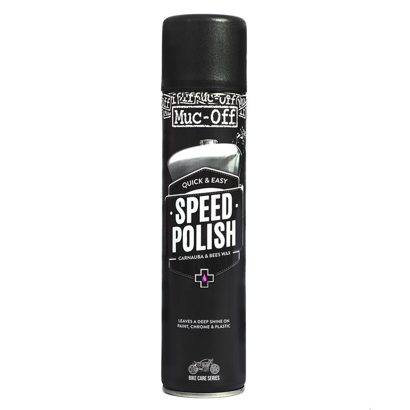 PULIMENTO (CERA DE CARNAUBA) MUC-OFF MOTORCYCLE SPEED POLISH SPRAY 400ML PULIMENTO (CERA DE CARNAUBA) MUC-OFF MOTORCYCLE SPEED POLISH SPRAY 400ML