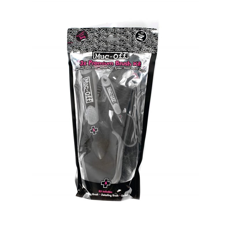 SET DE 3 CEPILLOS MUC-OFF 3X BRUSH SET 220 SET DE 3 CEPILLOS MUC-OFF 3X BRUSH SET 220