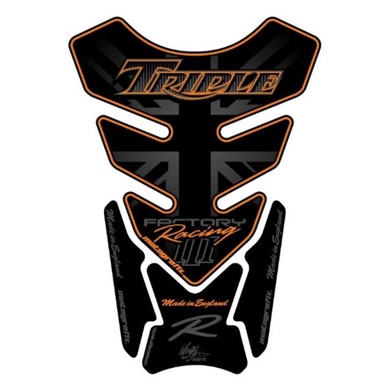 PROTECTOR DEPOSITO 4PCS TRIPLE NEGRO/NARANJA TRIUMPH PROTECTOR DEPOSITO 4PCS TRIPLE NEGRO/NARANJA TRIUMPH