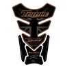 PROTECTOR DEPOSITO 4PCS TRIPLE NEGRO/NARANJA TRIUMPH