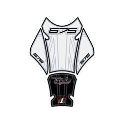 PROTECTOR DEPOSITO 3PCS BLANCO/NEGRO TRIUMPH