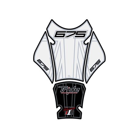 PROTECTOR DEPOSITO 3PCS BLANCO/NEGRO TRIUMPH