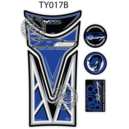 PROTECTOR DEPOSITO 6PCS AZUL YAMAHA YZF-R125