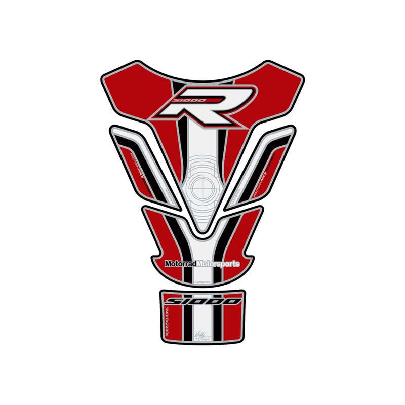 PROTECTOR DEPOSITO 4PCS BLANCO/ROJO BMW S1000R PROTECTOR DEPOSITO 4PCS BLANCO/ROJO BMW S1000R