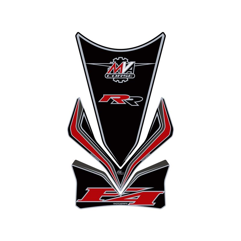 PROTECTOR DEPOSITO 3PCS NEGRO MV AGUSTA F4 1000 RR PROTECTOR DEPOSITO 3PCS NEGRO MV AGUSTA F4 1000 RR