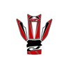 PROTECTOR DEPOSITO 4PCS BLANCO/ROJO YAMAHA YZF-R1