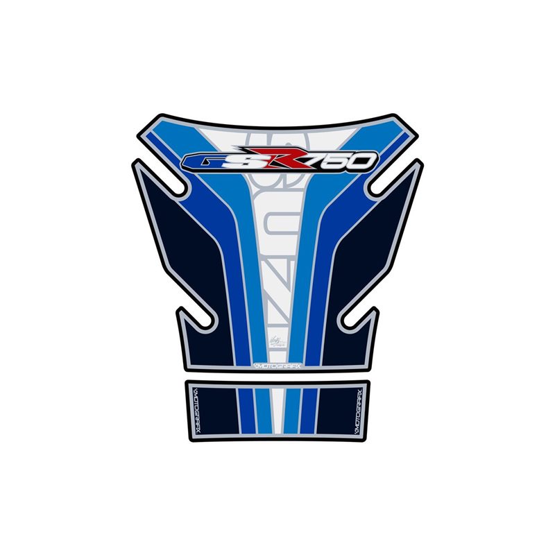 PROTECTOR DEPOSITO 2PCS BLANCO/AZUL SUZUKI GSR750 PROTECTOR DEPOSITO 2PCS BLANCO/AZUL SUZUKI GSR750