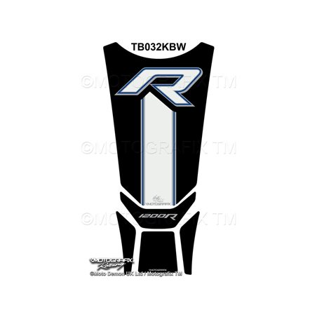 PROTECTOR DEPOSITO NEGRO/BLANCO/AZUL BMW R1200R