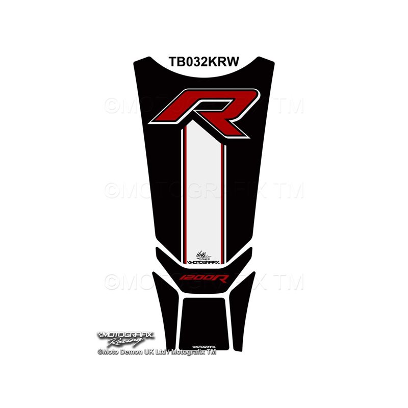 PROTECTOR DEPOSITO NEGRO/BLANCO/ROJO BMW R1200R PROTECTOR DEPOSITO NEGRO/BLANCO/ROJO BMW R1200R