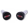 HIGHSIDER HIGHSIDER LENKERGEWICHTE WAVE, SCHWARZ MIT EINLEGER DUNKELROT