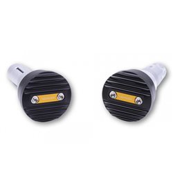 HIGHSIDER HIGHSIDER LENKERGEWICHTE WAVE, SCHWARZ MIT EINLEGER GOLD