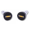 HIGHSIDER HIGHSIDER LENKERGEWICHTE WAVE, SCHWARZ MIT EINLEGER GOLD