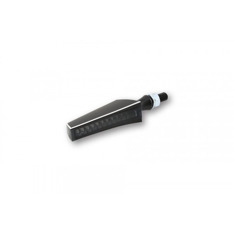 HIGHSIDER LED SEQUENCE-INDICATOR STS 1, BLACK 2C ANODIZED, SMOKE LENS, E-MARKED HIGHSIDER LED SEQUENCE-INDICATOR STS 1, BLACK 2C ANODIZED, SMOKE LENS, E-MARKED