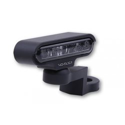 HIGHSIDER LED BLINKER MIT CNC SPIEGELBEFESTIGUNG TYP 2, SCHWARZ, E-GEPR., PAAR
