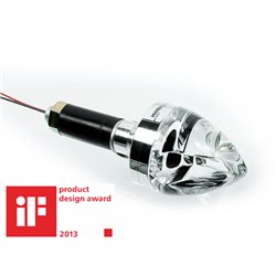 MOTOGADGET HANDLEBAR END INDICATOR M-BLAZE CONE, POLISHED, LH SIDE