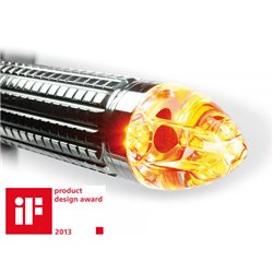 MOTOGADGET HANDLEBAR END INDICATOR M-BLAZE CONE, POLISHED, RH SIDE