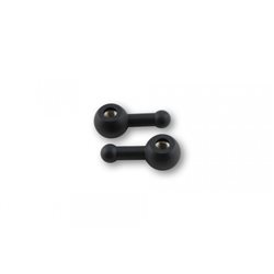 HIGHSIDER UNIVERSAL INDICATOR ADAPTER (FRONT) H-D XL MODELS 2001 UP, M8, ALUMINIUM, BLACK ANODIZED