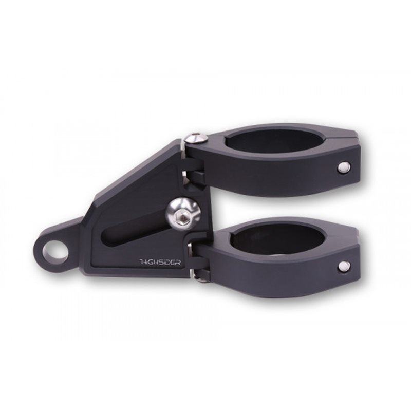 HIGHSIDER CNC ALU LAMPENHALTER SET EXTEND FÃ¼R Ã˜ 47-49-50-52-54 MM, LÃ¤NGENVERSTELLBAR, SCHWARZ