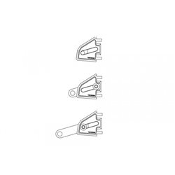 HIGHSIDER CNC ALU LAMPENHALTER SET EXTEND FÃ¼R Ã˜ 47-49-50-52-54 MM, LÃ¤NGENVERSTELLBAR, SCHWARZ