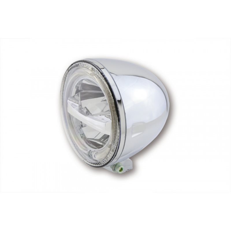 HIGHSIDER 5 3/4 INCH LED HEADLIGHT CIRCLE, CHROME HIGHSIDER 5 3/4 INCH LED HEADLIGHT CIRCLE, CHROME