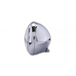 HIGHSIDER HIGHSIDER 7 INCH LED HEADLIGHT HD-STYLE TYPE 4, CHROME