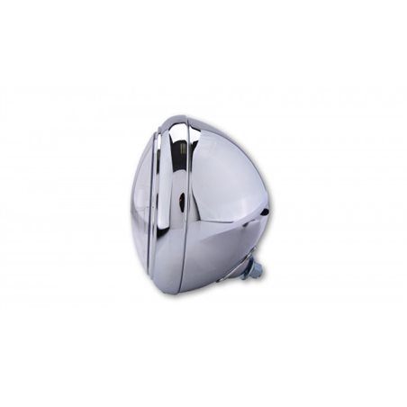HIGHSIDER HIGHSIDER 7 INCH LED HEADLIGHT HD-STYLE TYPE 4, CHROME