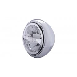 HIGHSIDER HIGHSIDER 7 INCH LED HEADLIGHT HD-STYLE TYPE 4, CHROME