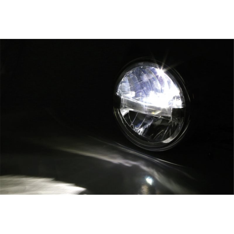 HIGHSIDER HIGHSIDER 7 INCH LED HEADLIGHT BRITISH-STYLE TYPE 4, CHROME