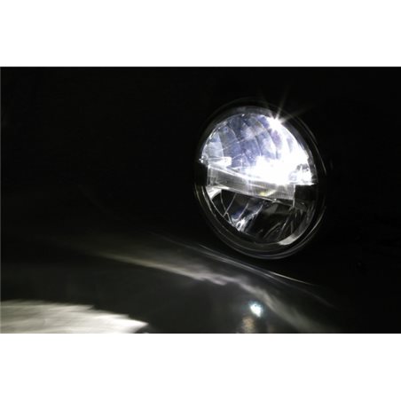 HIGHSIDER HIGHSIDER 7 INCH LED HEADLIGHT BRITISH-STYLE TYPE 4, CHROME