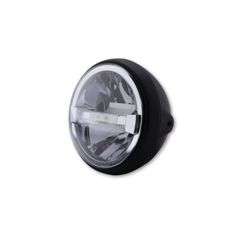 HIGHSIDER HIGHSIDER 7 INCH LED HEADLIGHT BRITISH-STYLE TYPE 4, BLACK