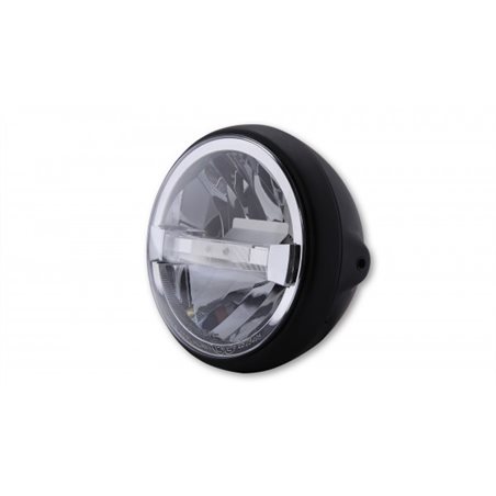 HIGHSIDER HIGHSIDER 7 INCH LED HEADLIGHT BRITISH-STYLE TYPE 4, BLACK