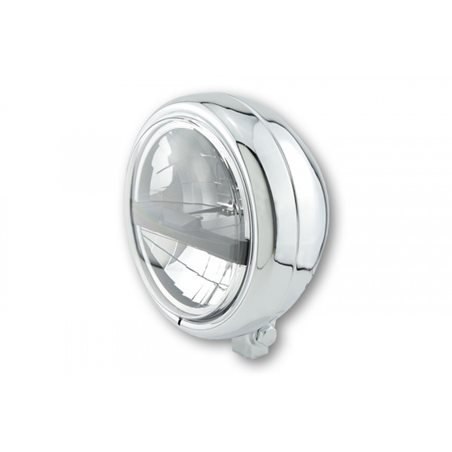 HIGHSIDER LED HEADLAMP PECOS TYPE 5, CHROMED, BOTTOM MOUNT