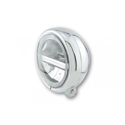 HIGHSIDER LED HEADLAMP PECOS TYPE 6, DRL, CHROME, BOTTOM MOUNT