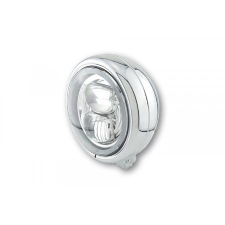 HIGHSIDER LED HEADLAMP PECOS TYPE 7, CHROME., BOTTOM MOUNT