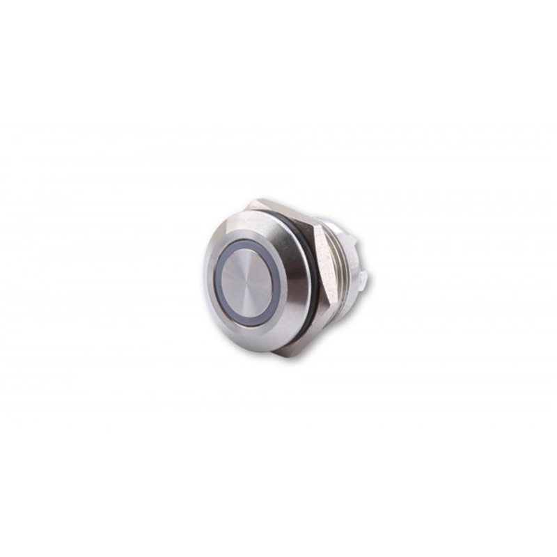 HIGHSIDER PUSH BUTTON STAINLESS STEEL WITH LED LIGHT RING IN DIFFERENT COLORS (M12), PIECES HIGHSIDER PUSH BUTTON STAINLESS STEEL WITH LED LIGHT RING IN DIFFERENT COLORS (M12), PIECES