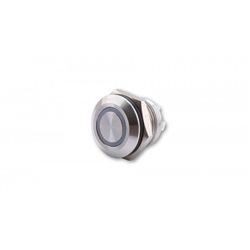 HIGHSIDER PUSH BUTTON STAINLESS STEEL WITH LED LIGHT RING IN DIFFERENT COLORS (M12), PIECES