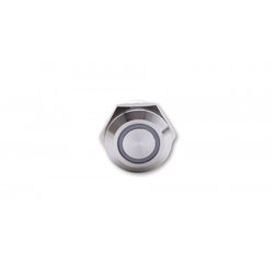 HIGHSIDER PUSH BUTTON STAINLESS STEEL WITH LED LIGHT RING IN DIFFERENT COLORS (M12), PIECES