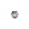 HIGHSIDER PUSH BUTTON STAINLESS STEEL WITH LED LIGHT RING IN DIFFERENT COLORS (M12), PIECES